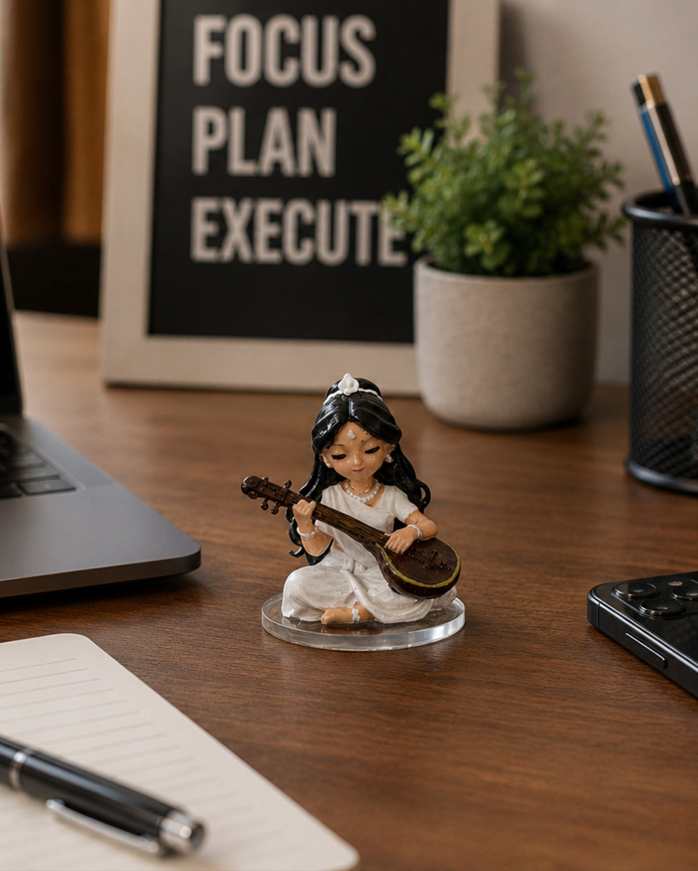 Goddess Saraswati (Traditional) - 8cm